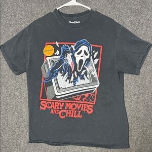 Ghostface Scary Movies and Chill - Black Large